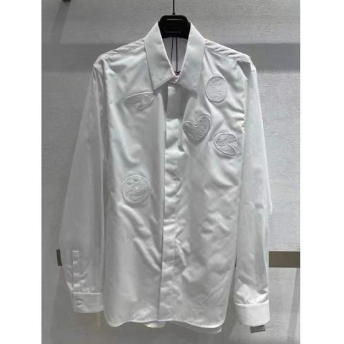  Dior Homme/迪奥桀傲 男士白色棉质长袖衬衫 193C543B 1581 080 PLFSX
