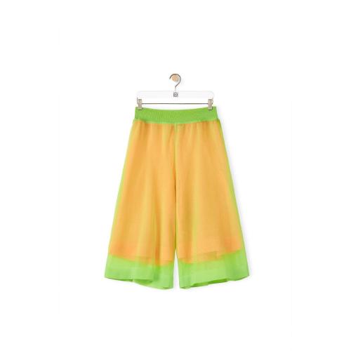  LOEWE罗意威 22年秋冬 男士 短裤 Layered lurex knit shorts H526Y17K21-9990