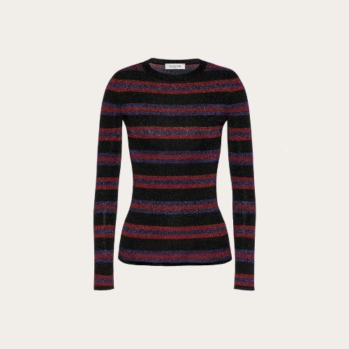  VALENTINO华伦天奴 22年秋冬 女士 针织衫 PULL EN JACQUARD LUREX XB3KC31V707A34