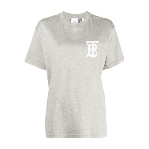  BURBERRY/博柏利 灰色印花圆领短袖女士 80294621
