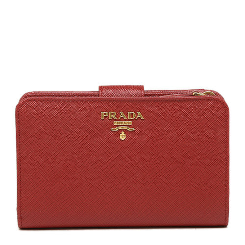 PRADA/普拉达 女士红色钱包钱夹卡包零钱包女包 1ML225-QWA-F068Z