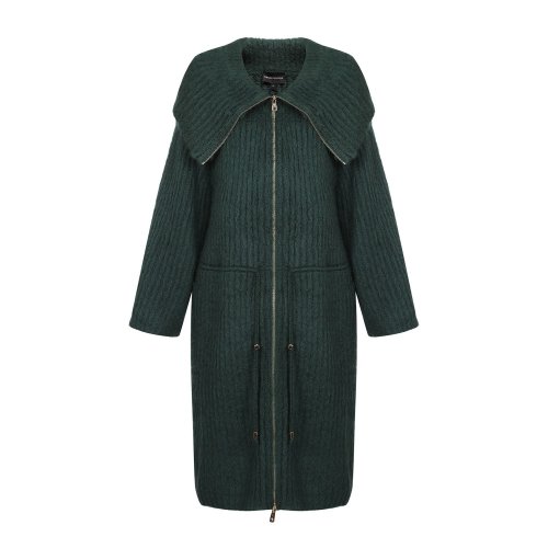 Emporio Armani/安普里奥阿玛尼 墨绿色 女士中长款拉链大衣 6Z2LV3-2M22Z-0548（9.7陆续发货）