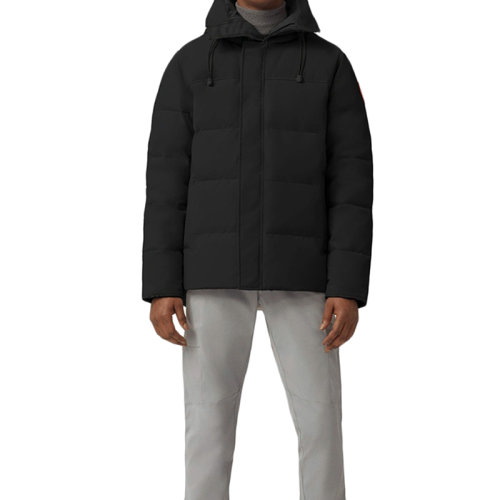 CANADA GOOSE/加拿大鹅 经典款 MacMillan系列 男士黑色混合面料经典派克大衣羽绒服3804M-NOIR