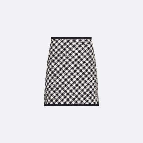  DIOR迪奥 22年秋冬 女士 半身裙 喇叭形迷你裙 254J18AM514_X9330