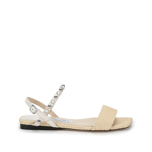 Jimmy Choo/周仰杰 女士织物平底凉鞋 AADRA FLAT RXD