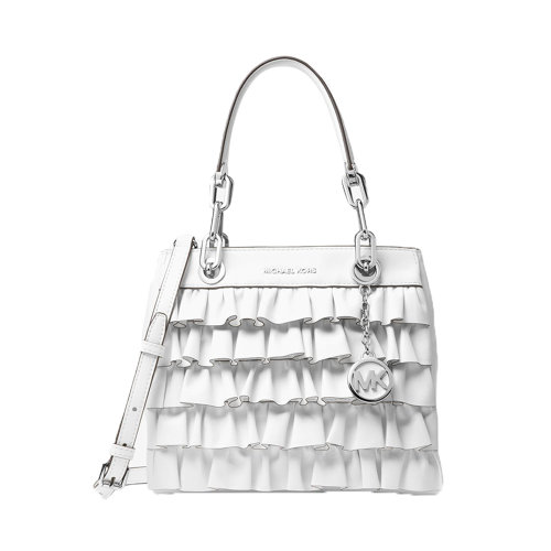 Michael Kors/迈克·科尔斯 MK CYNTHIA系列 皮质时尚褶皱装饰手提单肩斜挎包 女包 30S8SCYS1Y