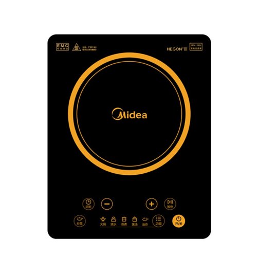 Midea/美的HT2218HM电磁炉家用按键式大功率速热定时黑晶面板