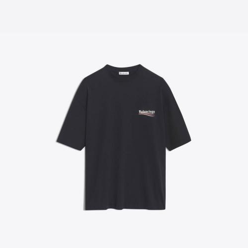  BALENCIAGA巴黎世家 22年春夏 男士 短袖T恤 Women%27s Oversized Balenciaga  T-shirt in BLACK 预定商品1-3周发货