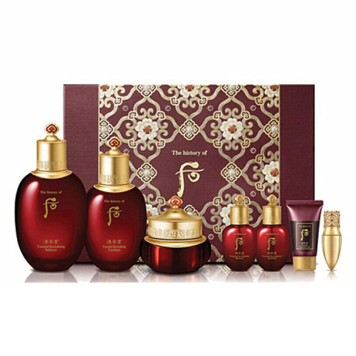 Whoo/后 津率享红华凝7件套（水150+20ml乳液110+20ml面霜30ml洁面13ml口红1支）