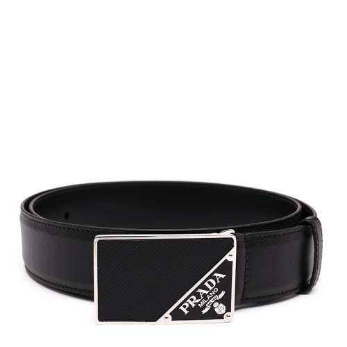 PRADA/普拉达简约百搭牛皮革板扣式男士皮带腰带 2CM206053