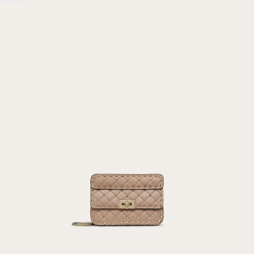  VALENTINO华伦天奴 22年春夏 女士 单肩包 ROCKSTUD?SPIKE 小号羊皮手袋 ZW2B0123NAPP45 预定商品1-3周发货