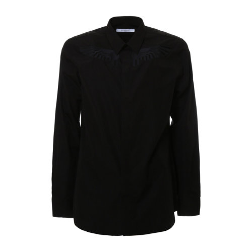 Givenchy 纪梵希 男装 服装 黑色棉质商务休闲衬衣 男士长袖衬衫