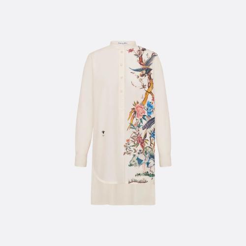  DIOR迪奥 22年秋冬 女士 长袖衬衫 Blouse longue 257B54A3125_X0810
