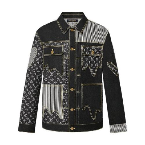  LV路易威登 22年秋冬 男士 夹克 MONOGRAM CRAZY 牛仔工装夹克 1A9K62 1A9K63 1A9K64 1A9K65 1