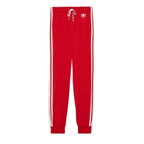  GUCCI古驰 22年秋冬 女士 adidas x Gucci联名系列针织慢跑长裤 721641 XJEGU 6480