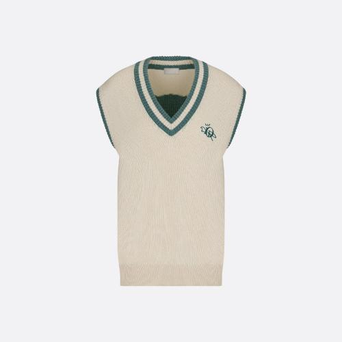  DIOR迪奥 22年秋冬 男士 针织衫 CACTUS JACK DIOR 超大版型无袖针织衫 283M646AT121_C086