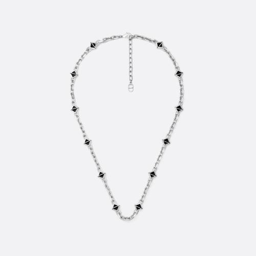  DIOR迪奥 22年秋冬 男士 项链 CD Diamond 细链环项链 N1974HOMMT_D004