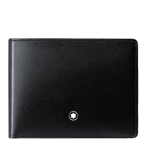Mont Blanc/万宝龙 男士黑色牛皮短款零钱包卡包钱包男包 116289