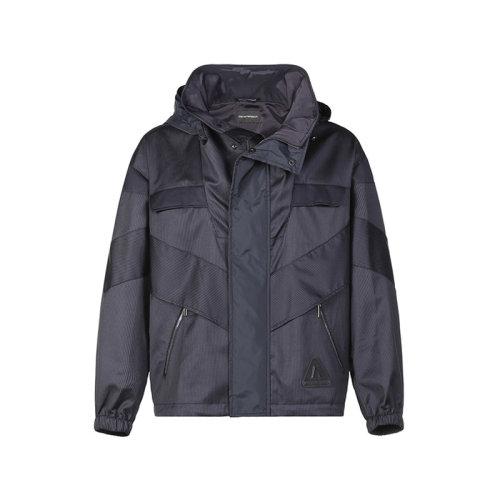 Emporio Armani/安普里奥阿玛尼【22年新款】男士绵羊毛/锦纶宽松版连帽拉链休闲外套 I1R530 I10