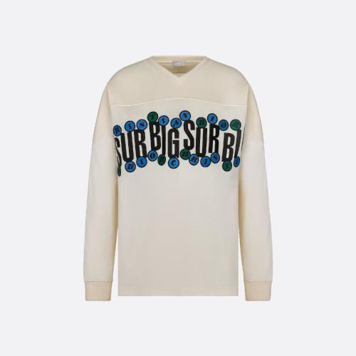  DIOR迪奥 22年秋冬 男士 短袖T恤 DIOR AND JACK KEROUAC 长袖 T 恤，超大版型 293J631B0787_C