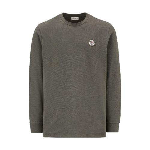  MONCLER蒙可蒙克莱 22年秋冬 男士 长袖T恤 Logo Long Sleeve T-Shirt H20918D00005899RD828