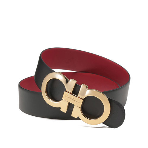 SalvatoreFerragamo/菲拉格慕女士牛皮板扣式双面皮带腰带237601