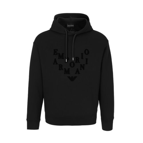 Emporio Armani/安普里奥阿玛尼 男士长袖卫衣黑色潮流百搭休闲上衣10962