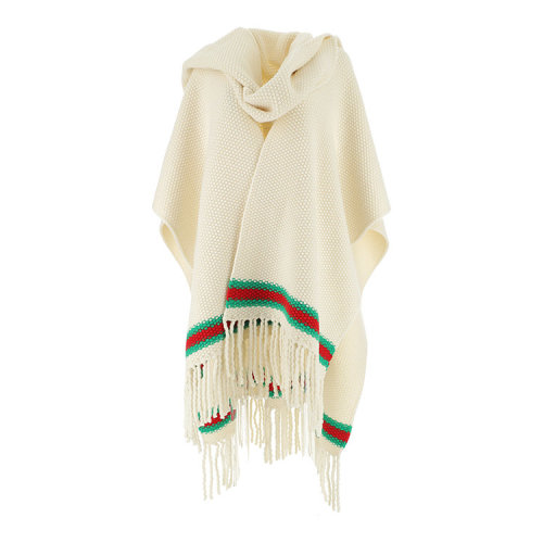 GUCCI/古驰 古琦女装 女士白色羊毛经典时尚百搭秋冬针织衫/毛衣披肩 579774 XKARB 4322