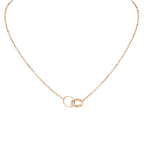 CARTIER/卡地亚  经典LOVE项链 18K金玫瑰金项链 B7212300