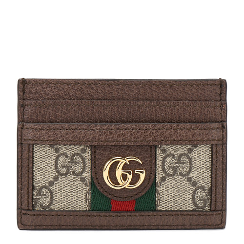 GUCCI/古驰 Ophidia系列GG卡片夹 帆布/配皮 523159 96IWG