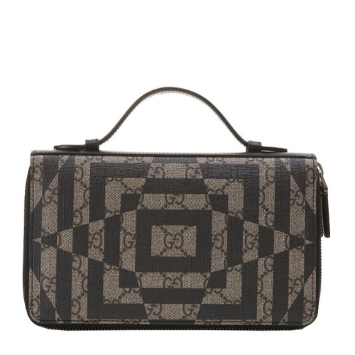 GUCCI/古驰 男士 男包 拼色织物时尚手提包 428794 KVX1N 9769