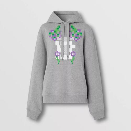  BURBERRY 22年秋冬 女士 专属标识印花棉质连帽衫 80648771