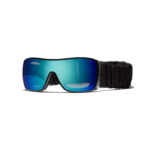 Chanel/香奈儿 22年春夏新款 女士镜面蓝色镜片黑色醋酯纤维镜框护目太阳眼镜墨镜A71419X08101S0155