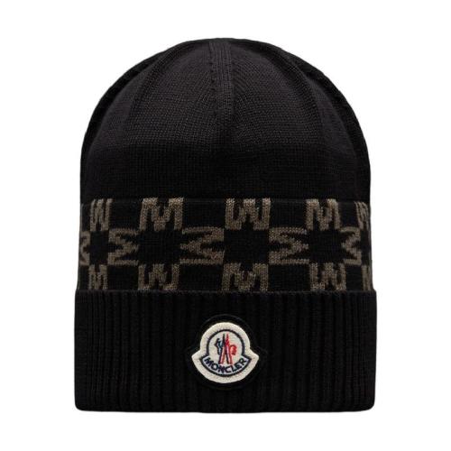  MONCLER蒙可蒙克莱 22年秋冬 男士 帽子 Monogram Pattern Beanie H20913B00028M1367980