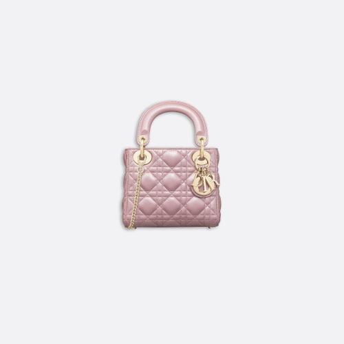 DIOR迪奥 女士 手提包 迷你 Lady Dior 手袋 M0505OADU_M15P 预定商品1-3周发货