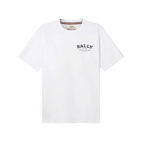 BALLY/巴利  男士短袖T恤 男士棉质圆领短袖T恤LOGO图案 M5BA752F 7S347