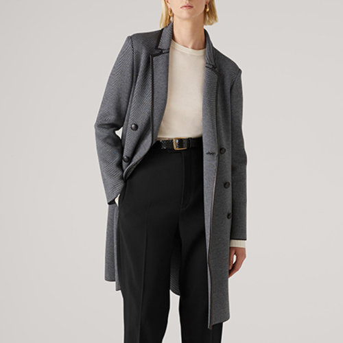 St.John/盛蔷斜纹编织女士大衣K6111J1