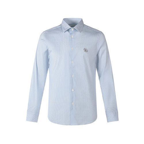 BURBERRY/博柏利 男士长袖衬衫 男款棉质长袖衬衫条纹徽标饰扣 80427731
