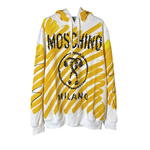 MOSCHINO/莫斯奇诺 女装  女士拼色棉质连帽时尚休闲秋冬女卫衣 DT171504276028