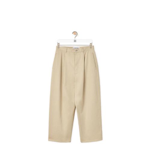  LOEWE罗意威 22年秋冬 男士 休闲裤 Single pleat trousers in cotton H526Y04WB6-1250