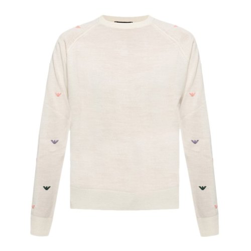  Emporio Armani/安普里奥阿玛尼 女士淡黄色时尚休闲针织衫/毛衣 6G2MTE M23Z 0101 PLFSX