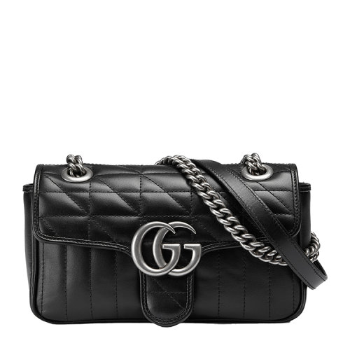 GUCCI/古驰 GG Marmont系列迷你肩背包皮革446744UM8AN