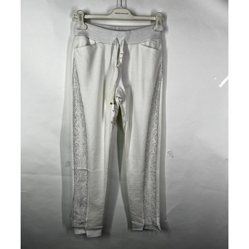 Roberto Cavalli/罗伯图 卡维里白色女士休闲裤  C9N081690110