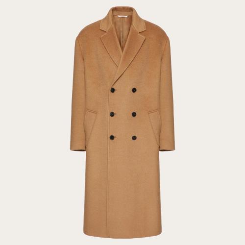  VALENTINO华伦天奴 22年秋冬 男士 大衣 MANTEAU EN LAINE DE CHAMEAU 1V3CAF852KB954