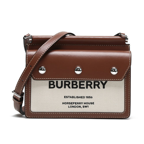 BURBERRY/博柏利 女款织物/配皮Title泰尔勒单肩斜挎包 80146111