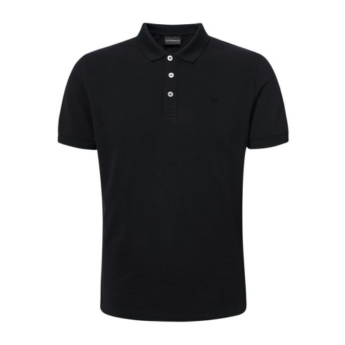 Emporio Armani/安普里奥阿玛尼 时尚休闲鹰标简约款深蓝色男士短POLO衫 8N1F12_1JPTZ_0939