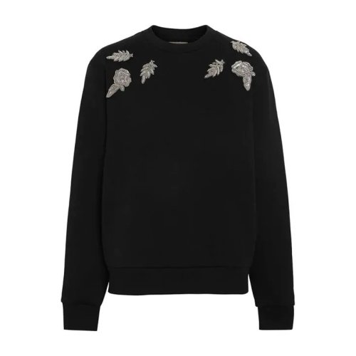  BURBERRY/博柏利 女士黑色棉质卫衣 8008410 PLFSX