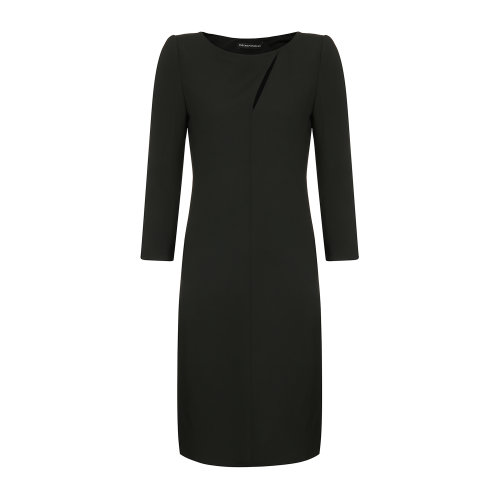 Emporio Armani/安普里奥阿玛尼 黑色 女士九分袖露背设计修身连衣裙 4NA19T-42013-999