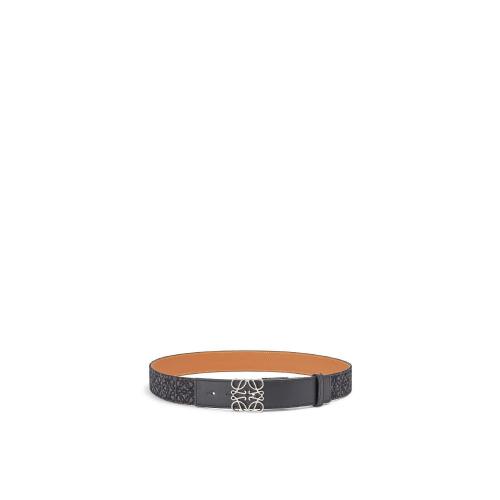  LOEWE罗意威 22年秋冬 男士 腰带 Anagram belt in jacquard and calfskin E619Z20X01-1691