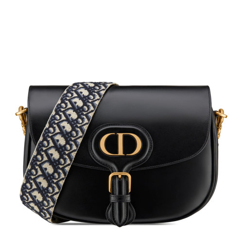 Dior/迪奥 女士大号光面牛皮革Oblique印花刺绣肩带单肩包 M9320U-MOB多色可选（预售4-5周发货）